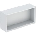 Caja de pared Geberit rectangular: 45x23.3x13.2cm, Blanco, Cubierto mate